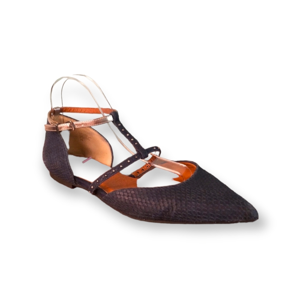 Seychelles Snake Skin Pointed Toe Flats